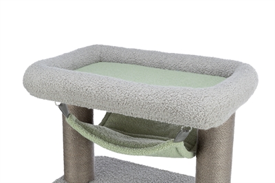 TRIXIE Krabpaal Lunito 71 cm – Grijs/Mintgroen voor Kittens
