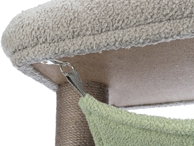 TRIXIE Krabpaal Lunito 71 cm – Grijs/Mintgroen voor Kittens