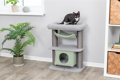TRIXIE Krabpaal Lunito 71 cm – Grijs/Mintgroen voor Kittens