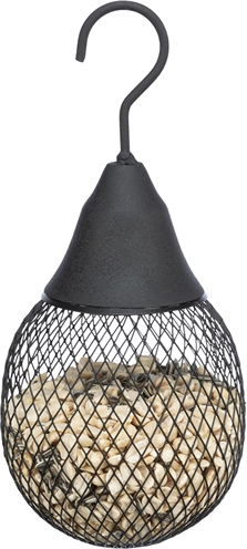 TRIXIE Voerdispenser Mezenbollen Pinda's 29×14×14 cm - Zwart