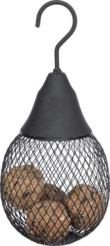 TRIXIE Voerdispenser Mezenbollen Pinda's 29×14×14 cm - Zwart