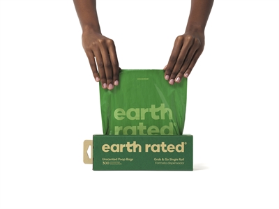 EARTH RATED Poepzakjes Lavendel Gerecycled 65% gerecycled 100% lek-proof - Lavendelgeur - 300 stuks