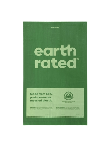 EARTH RATED Poepzakjes Lavendel Gerecycled 65% gerecycled 100% lek-proof - Lavendelgeur - 300 stuks