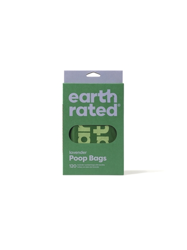 Earth Rated Poepzakjes Lavendel 120 st – Gerecycled met Handvatten