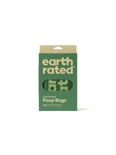 Earth Rated Poepzakjes 120 stuks – Geurloos, Gerecycled, Extra Groot