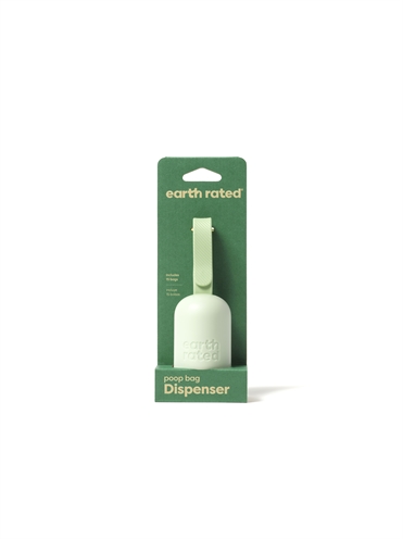 EARTH RATED Poepzakhouder Geurloos 100% lek-proof - Haak voor gebruikte zakjes - 15 zakjes, 65% gerecycled