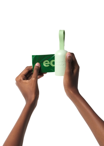 EARTH RATED Poepzakhouder Geurloos 100% lek-proof - Haak voor gebruikte zakjes - 15 zakjes, 65% gerecycled