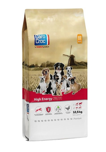 CAROCROC hondenvoer High Energy 28/20 12,5 kg – volledige voeding