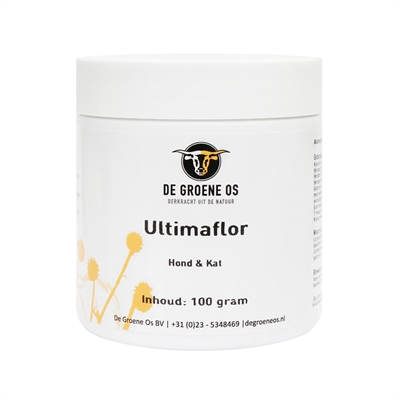 DE GROENE OS Ultimaflor Hond/Kat 100 gr – Supplement voor darmgezondheid