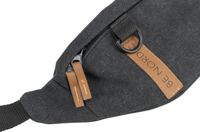 TRIXIE Heup-/schoudertas Be Nordic waterdicht gevoerd, verstelbare riem - Zwart - 24x8x11 cm