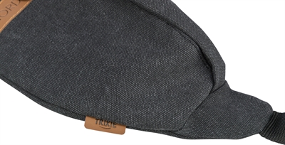 TRIXIE Heup-/schoudertas Be Nordic waterdicht gevoerd, verstelbare riem - Zwart - 24x8x11 cm