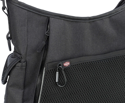 TRIXIE Uitlaat- & dummytas Veel vakken, waterdichte binnenzijde - Antraciet - 34x9x29 cm