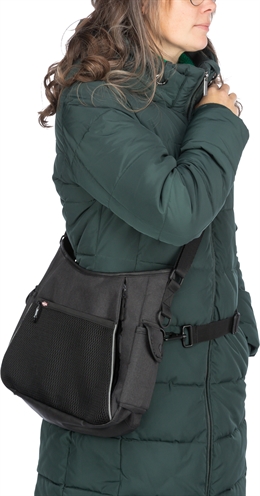 TRIXIE Uitlaat- & dummytas Veel vakken, waterdichte binnenzijde - Antraciet - 34x9x29 cm