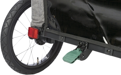 TRIXIE Fietskar Grijs/Salie 62×80×92 cm – Hondenkar voor fietsen