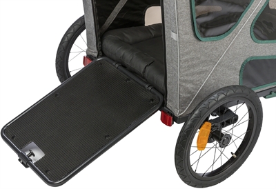 TRIXIE Fietskar Grijs/Salie 62×80×92 cm – Hondenkar voor fietsen