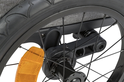 TRIXIE Fietskar Hondenkar - Tot 45 kg | Memory foam kussen - Grijs/Salie - 80x98x103 cm