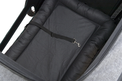 TRIXIE Fietskar Hondenkar - Tot 45 kg | Memory foam kussen - Grijs/Salie - 80x98x103 cm