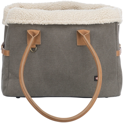 TRIXIE Hondentas Rachel Grijs/Lichtbruin 25×40×30 cm – Hondentas