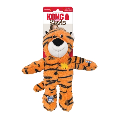 KONG hondenknuffel KONG WILD KNOTS TIJGER 26,5×25,5 cm – Oranje