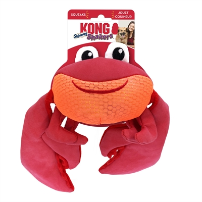 KONG hondenspeeltje KONG SHIMMY SHAKERS KRAB 43×15 cm – Rood