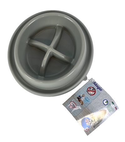 HAPPY PET MAD ABOUT PETS VOERBAK ADAGIO SLOW FEEDER MOKKA