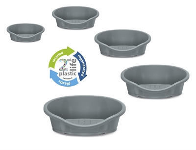 IMAC Hondenmand Dido 2nd Life Gerecycled kunststof - Avio Blue - 110x78x32 cm