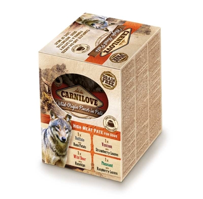 CARNILOVE hondenvoeding Dog Pouch Multipack 4x300 gr – 4 Smaken