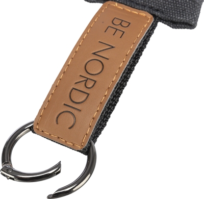 TRIXIE Poepzakhouder Be Nordic Robuuste canvas look - Zwart - Inclusief 20 poepzakjes