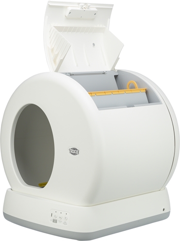 TRIXIE Selbstreinigende Katzentoilette Weiß 53×52×55,5 cm - Kunststoff