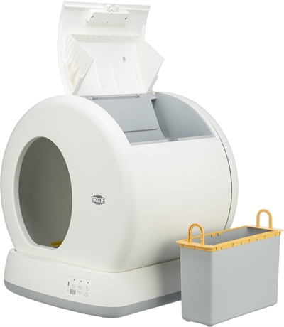 TRIXIE Selbstreinigende Katzentoilette Weiß 53×52×55,5 cm - Kunststoff