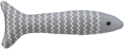 TRIXIE Kattenspeeltje Vis stof - met catnip - Assorti - 20 cm