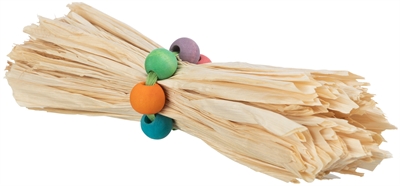 TRIXIE Speelgoed Knaagdier Konijn Maïsblad Houten Kralen 16×4 cm – 4 st