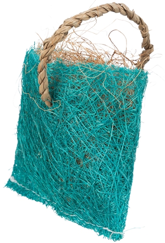 TRIXIE Knaagdier snackzak van kokos & sisal 100% natuurlijk - Ophangbaar met zeegras touw - 10x13 cm | 4 st