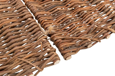 TRIXIE Hoekelement Wilg 30×20×20 cm – Voor Grote Hamsters/Degoes/Chinchilla's