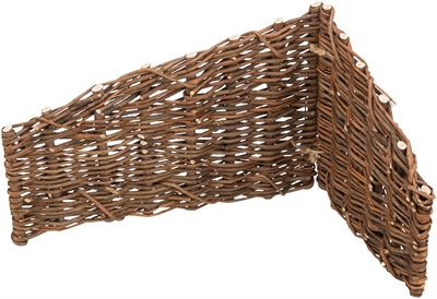 TRIXIE Hoekelement Wilg 30×20×20 cm – Voor Grote Hamsters/Degoes/Chinchilla's