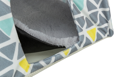 TRIXIE Wigwam Hamsters Degoes Sunny 37×35×37 cm – Vrolijk printje