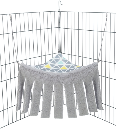 TRIXIE Grot en Hangmat Knaagdieren en Konijnen 41×27×23 cm – Pluche