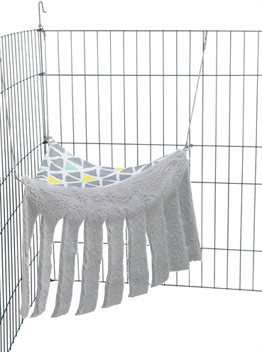 TRIXIE Grot en Hangmat Knaagdieren en Konijnen 41×27×23 cm – Pluche