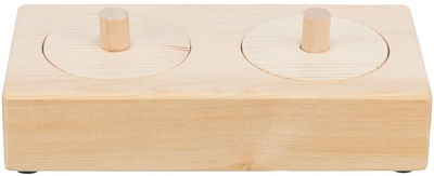 TRIXIE Snack Box Ratten & Konijnen Hout 14×3×7 cm – Intelligentiespel