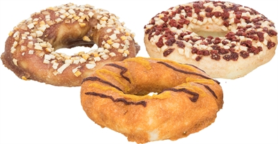TRIXIE Honden Donuts Mix Assorti 10 cm – Glutenvrij (50 st)