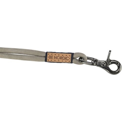 TRIXIE Hondenriem Verstelbaar Leer Grijs 200×0,8 cm – Be Nordic