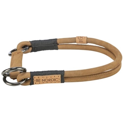 TRIXIE Halsband Hond Half-Slip Leer Bruin 55×1 cm – Be Nordic