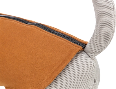 TRIXIE Hondentrui Citystyle Amsterdam - 2-weg ritssluiting voor riem - Roest - 33 cm