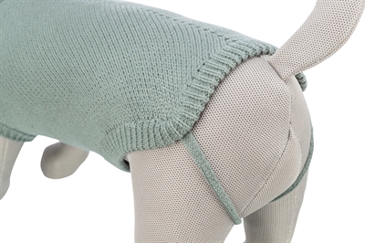 TRIXIE Hondentrui Citystyle Berlin warme trui met kraag en beenlussen - salie - 27 cm