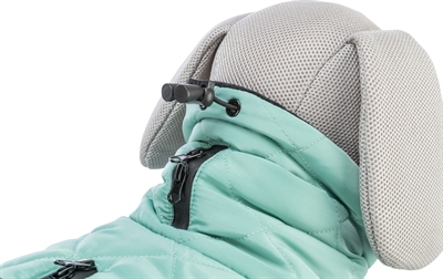 TRIXIE Hondenjas Oslo 90% gerecycled, waterafstotend & fleece gevoerd - Jade groen - 45 cm