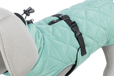 TRIXIE Hondenjas Oslo 90% gerecycled, waterafstotend & fleece gevoerd - Jade groen - 45 cm