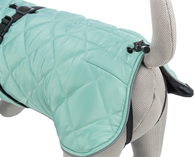 TRIXIE Hondenjas Oslo 90% gerecycled, waterafstotend & fleece gevoerd - Jade groen - 45 cm