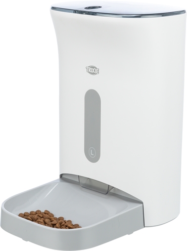 TRIXIE Voederautomaat TX8 2.0 Wit/Grijs 24×19×38 cm – 4,5 ltr
