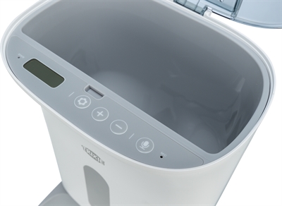 TRIXIE Voederautomaat TX8 2.0 Wit/Grijs 24×19×38 cm – 4,5 ltr