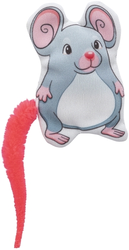TRIXIE Kattenspeelgoed Muis Stof 7,5 cm – Set van 110 met Catnip